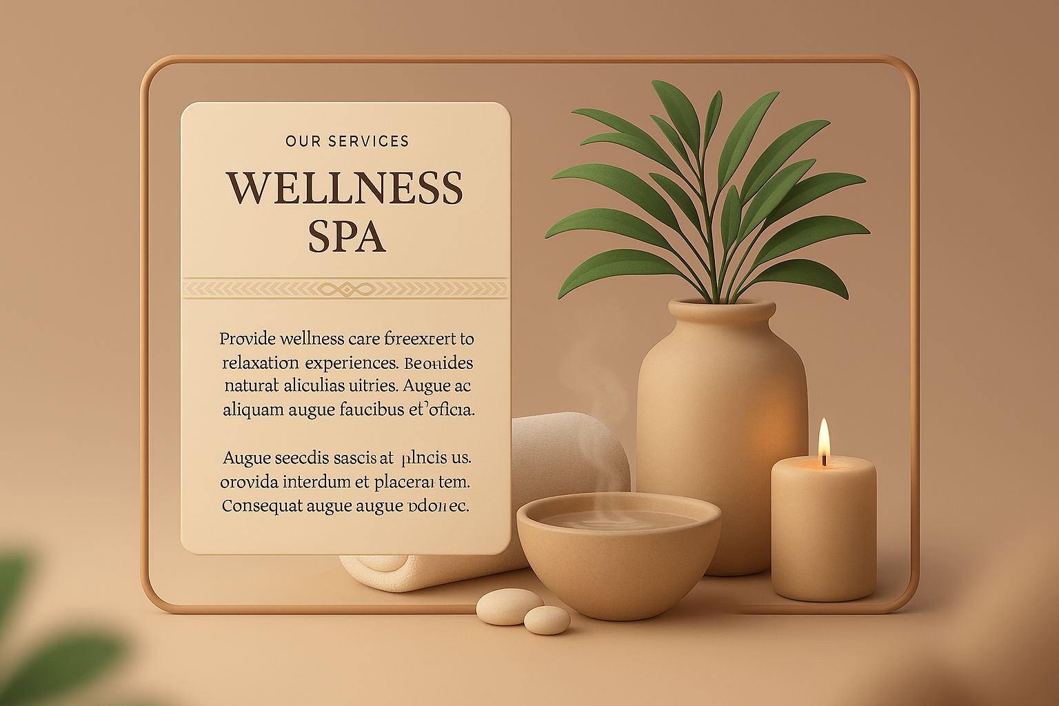 Tranquil Spa Design Featuring Wellness Services