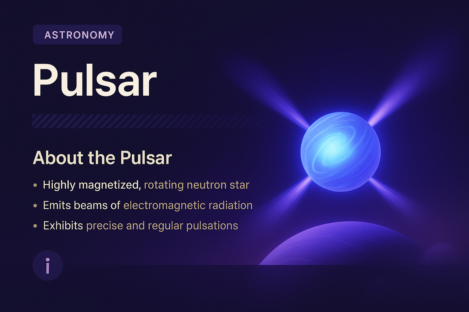 Gradient Design of Pulsar - 3D Illustration and Features