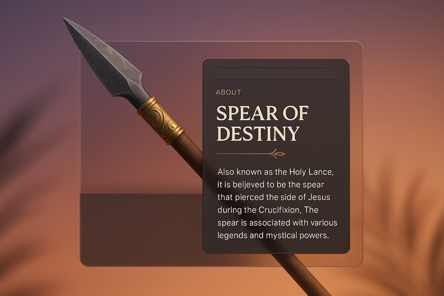 Spear of Destiny: A Symbol of Power and Legend
