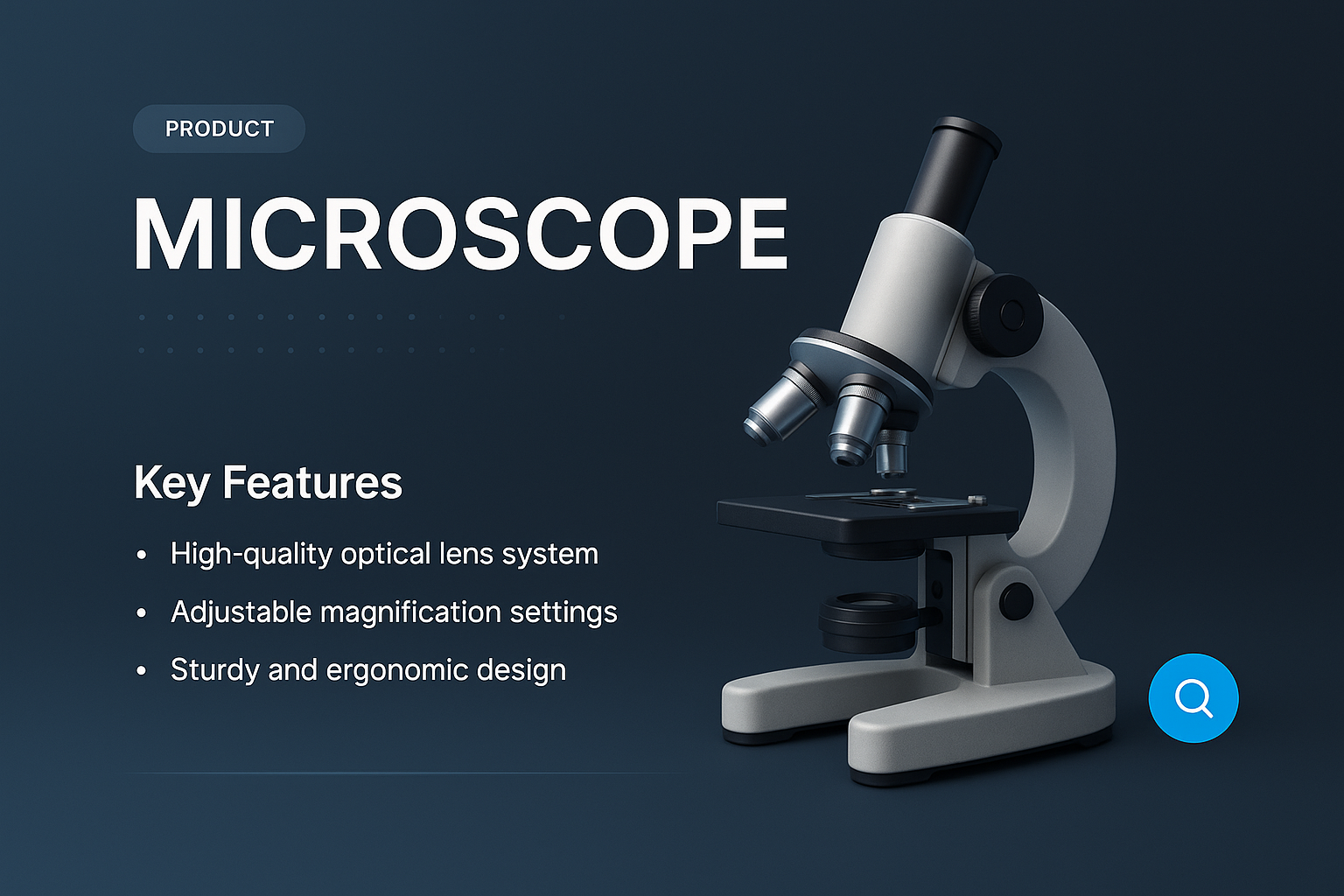 High-Quality Microscope with Advanced Features and Design