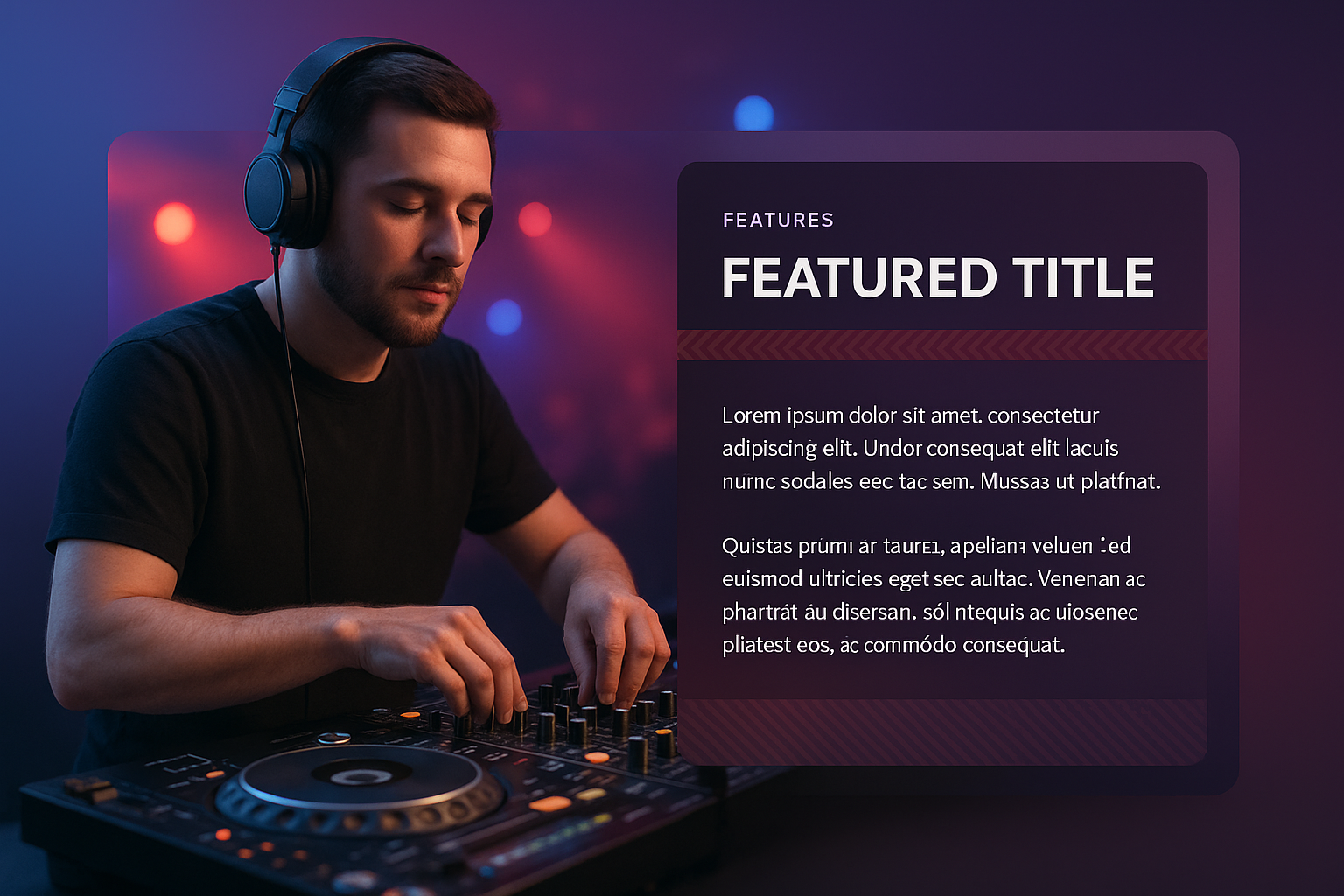 Dynamic DJ Performance in a Vibrant Club Setting