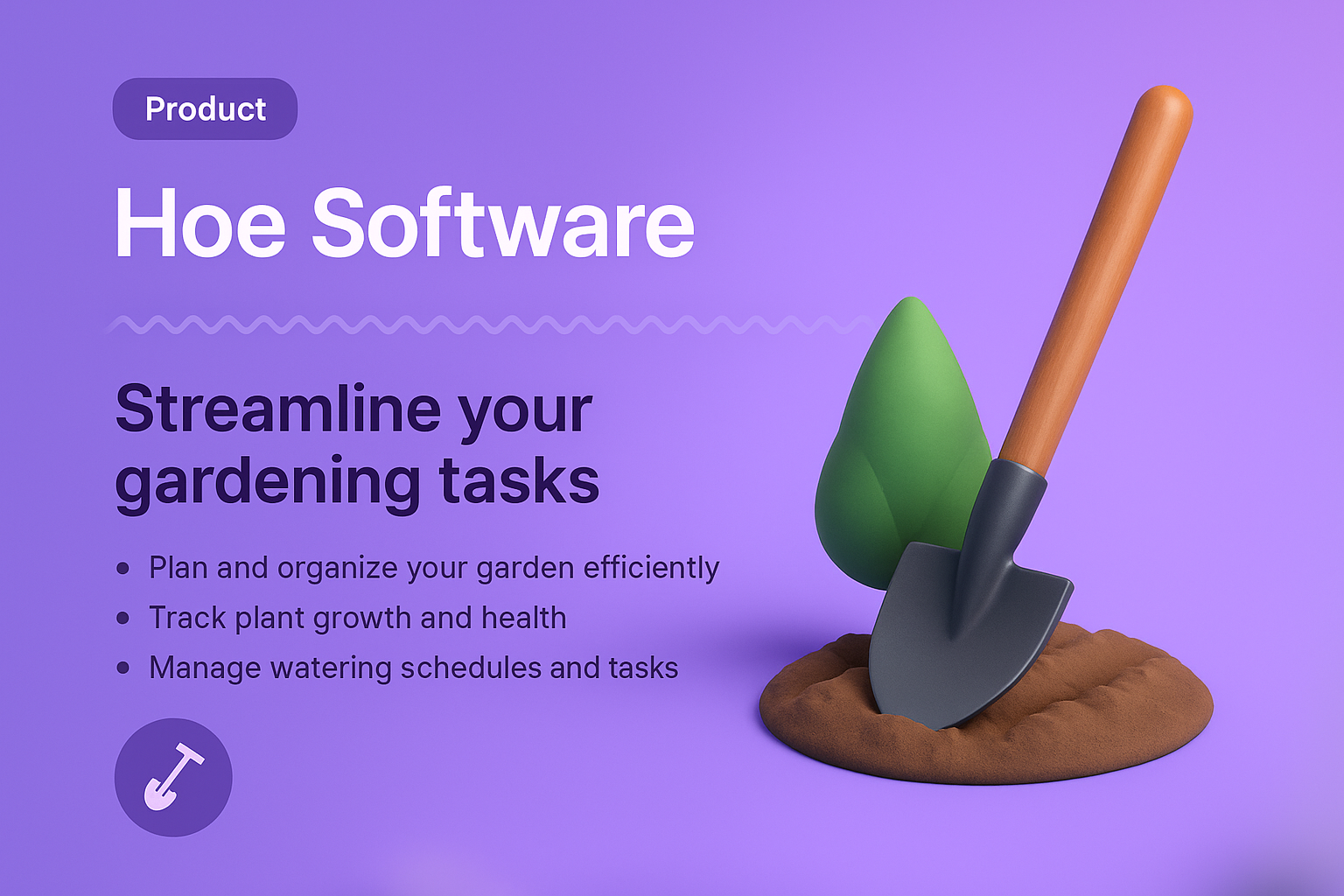3D Illustration for Gardening Software Landing Page