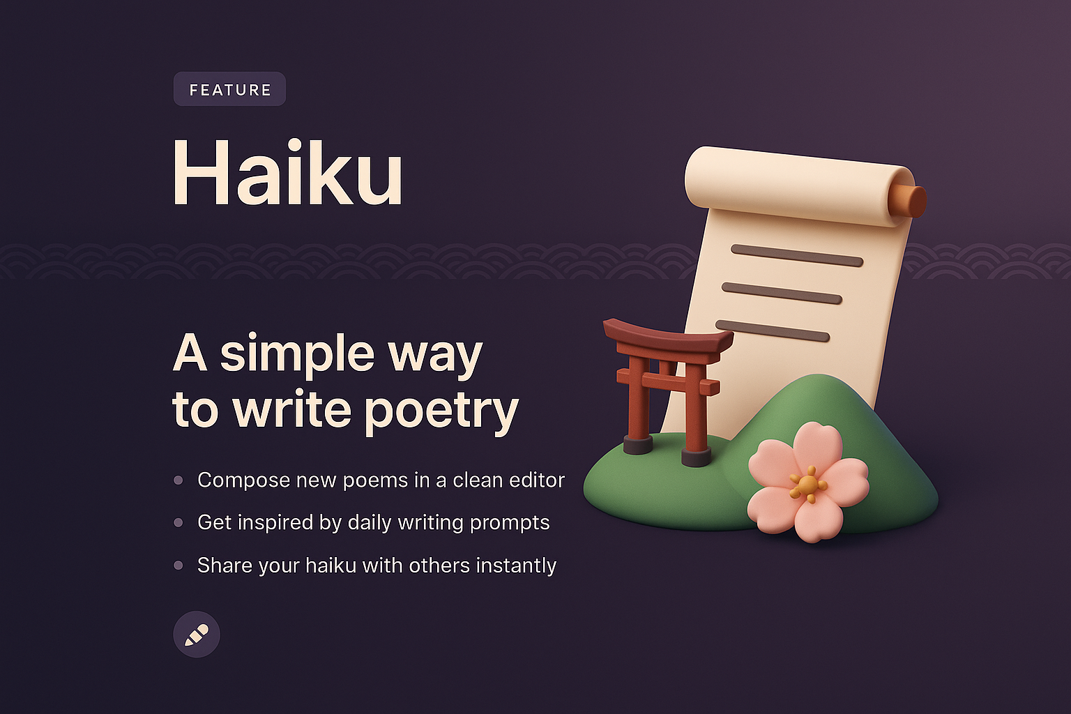 Creative Haiku Poetry Writing Tool with Engaging Features