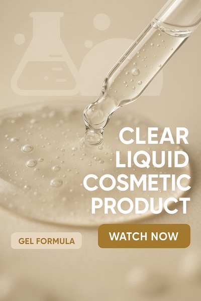 Promotional Image for Clear Liquid Cosmetic Product