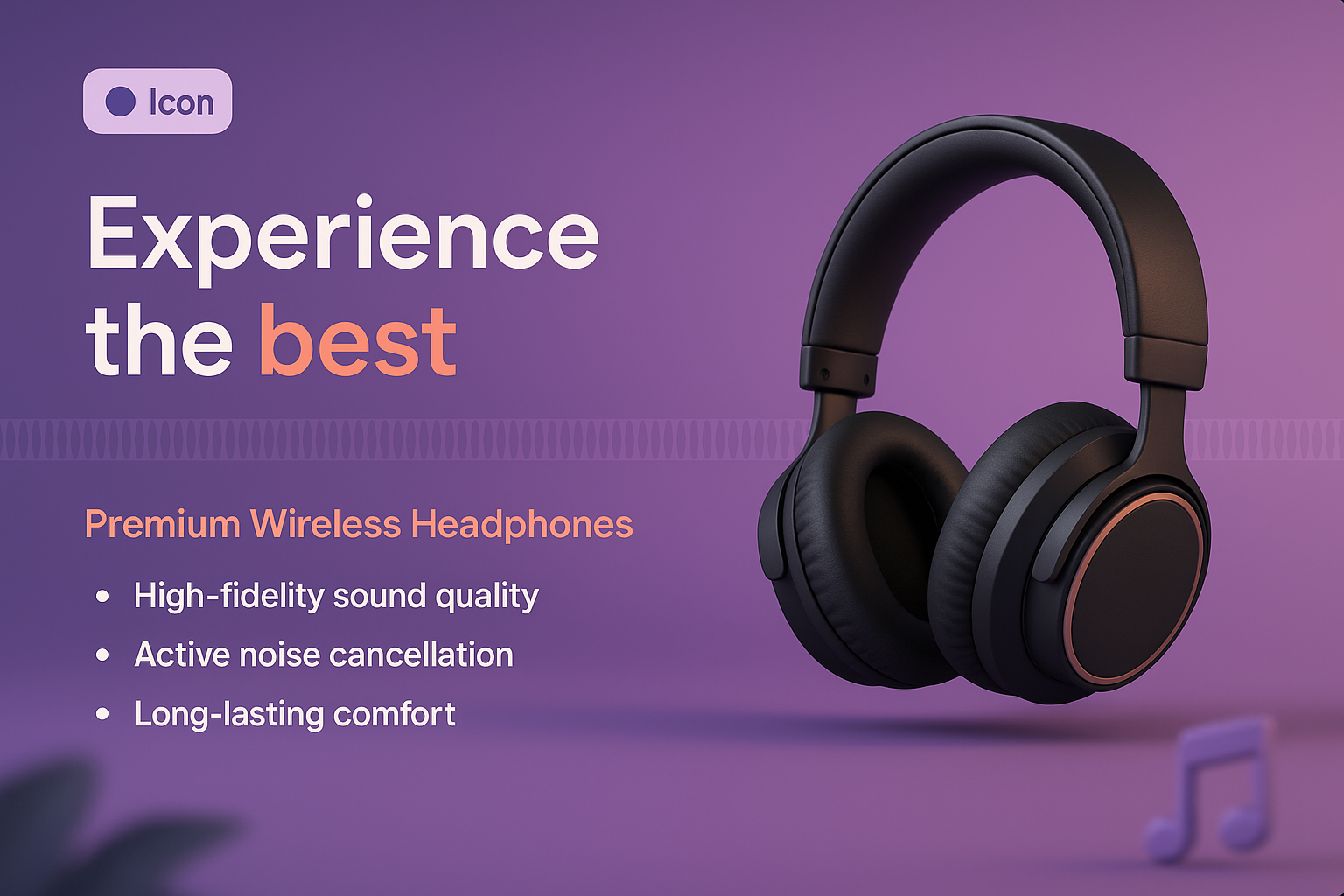 Stylish Headphones with Premium Features and Comfort