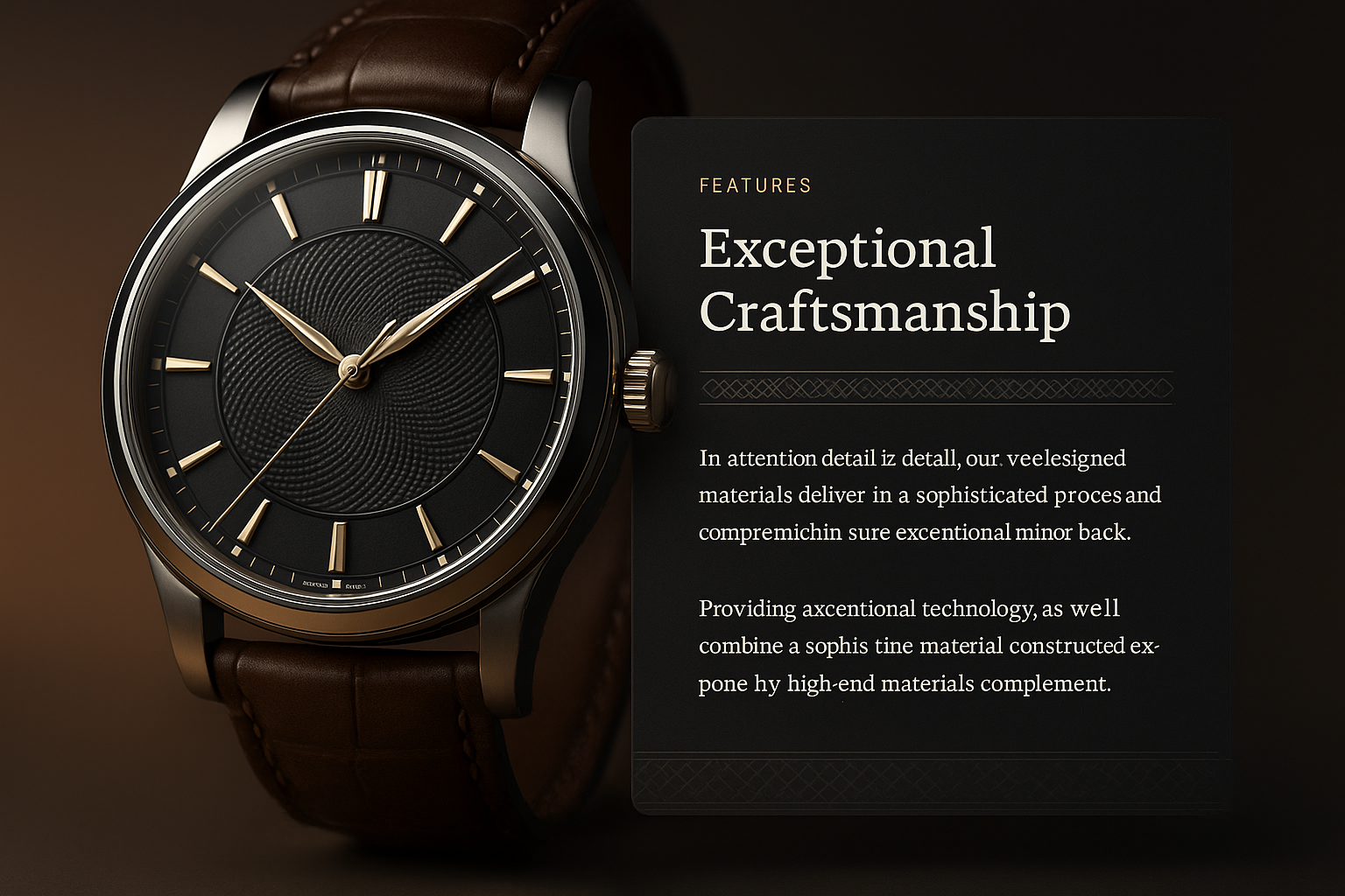 Close-up of Luxury Watch with Sophisticated Features