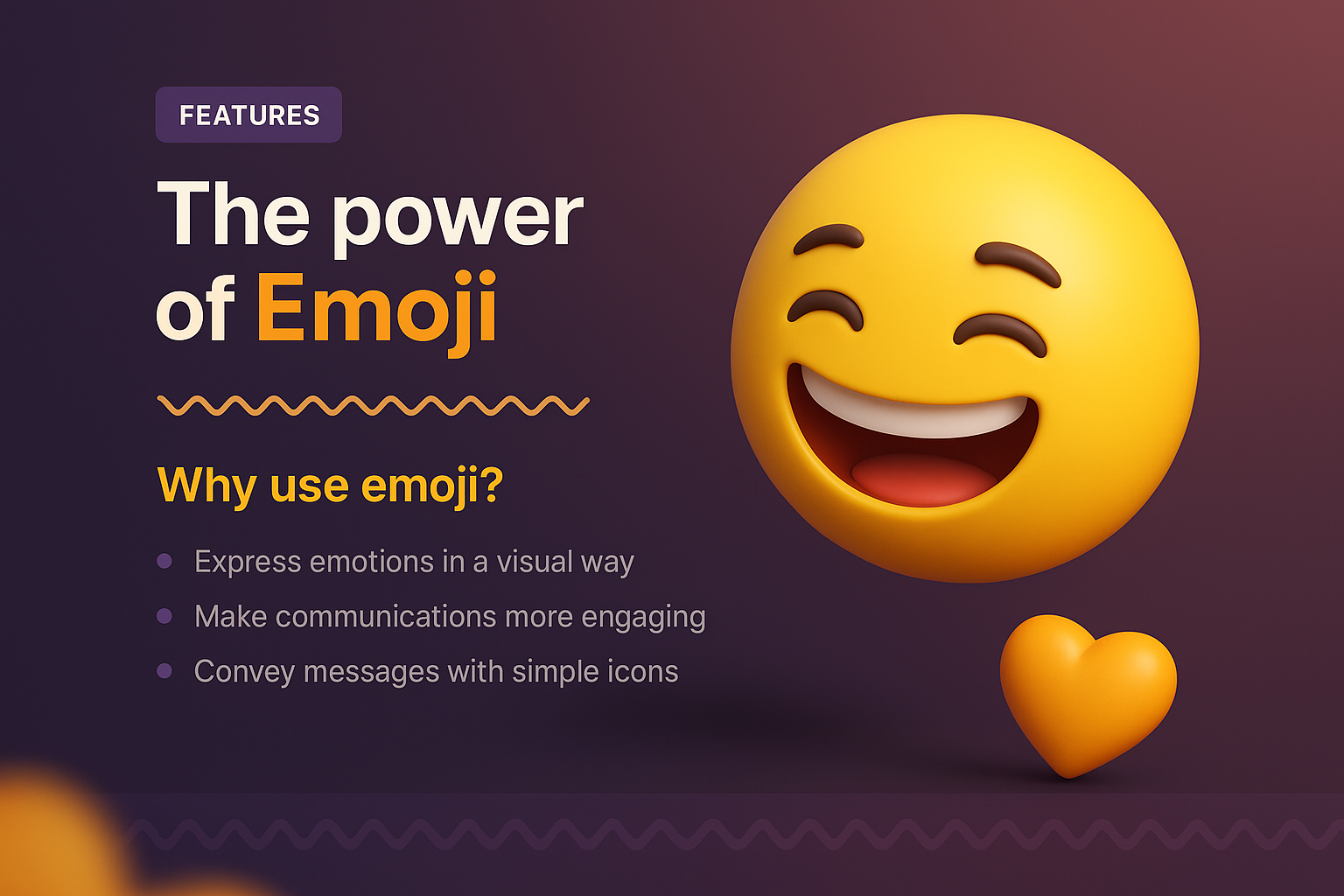 3D Landing Page Featuring Emoji Elements and Engaging Content