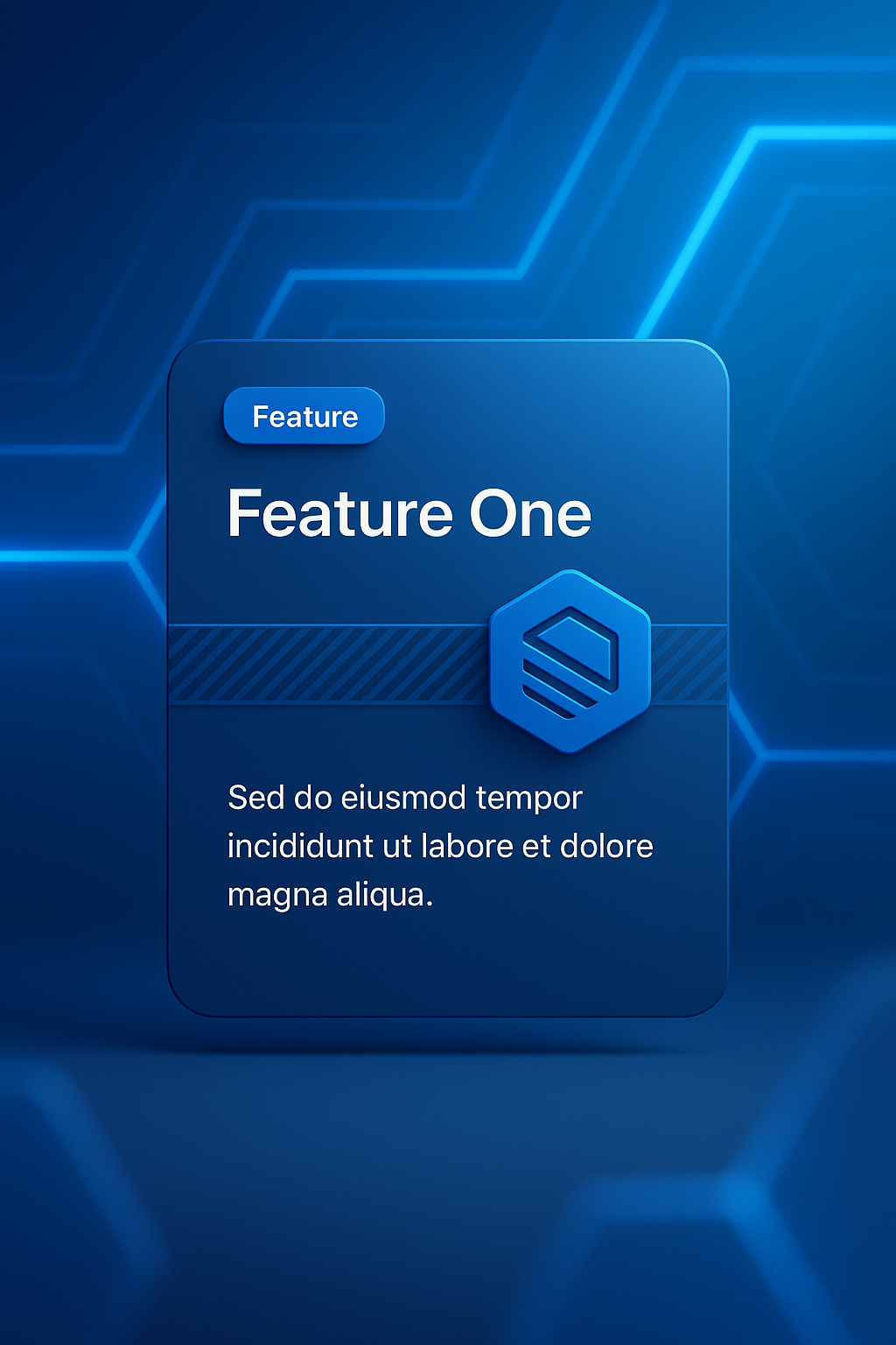 Modern Abstract Blue Background with Geometric Lines