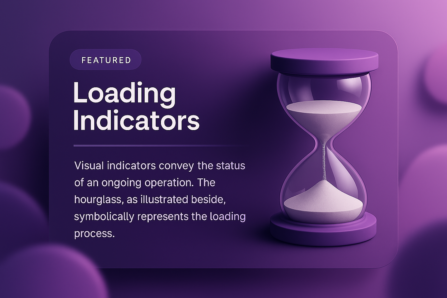 Stylish Loading Indicators with Hourglass Design
