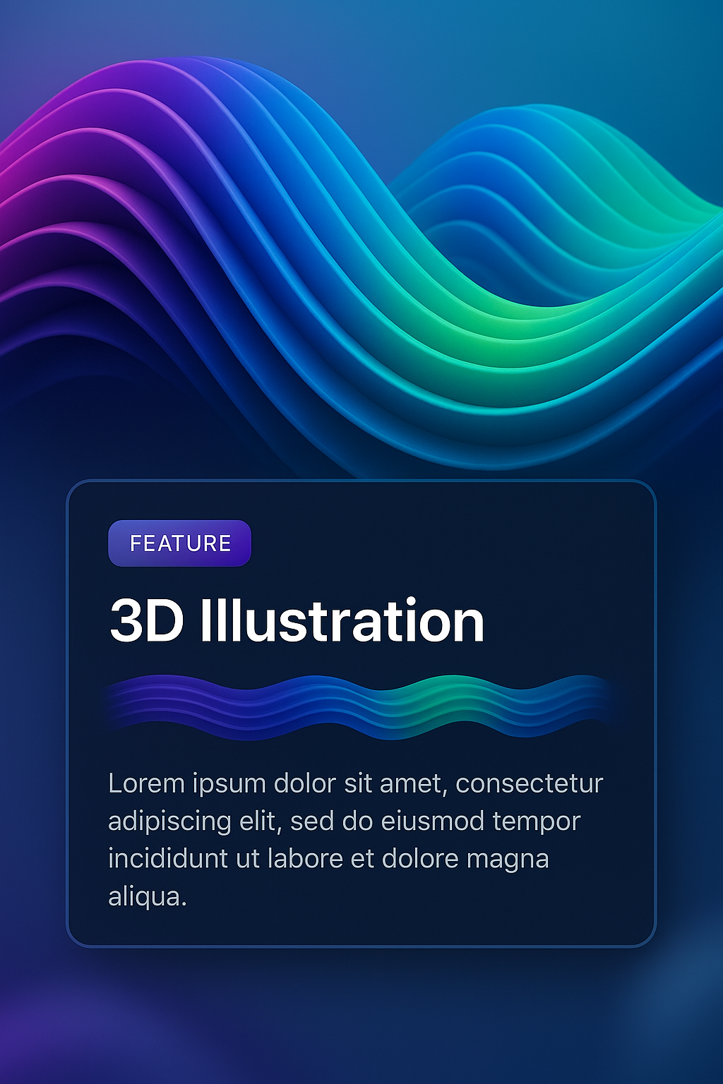 Vibrant Abstract Waves with Color Gradients for Design