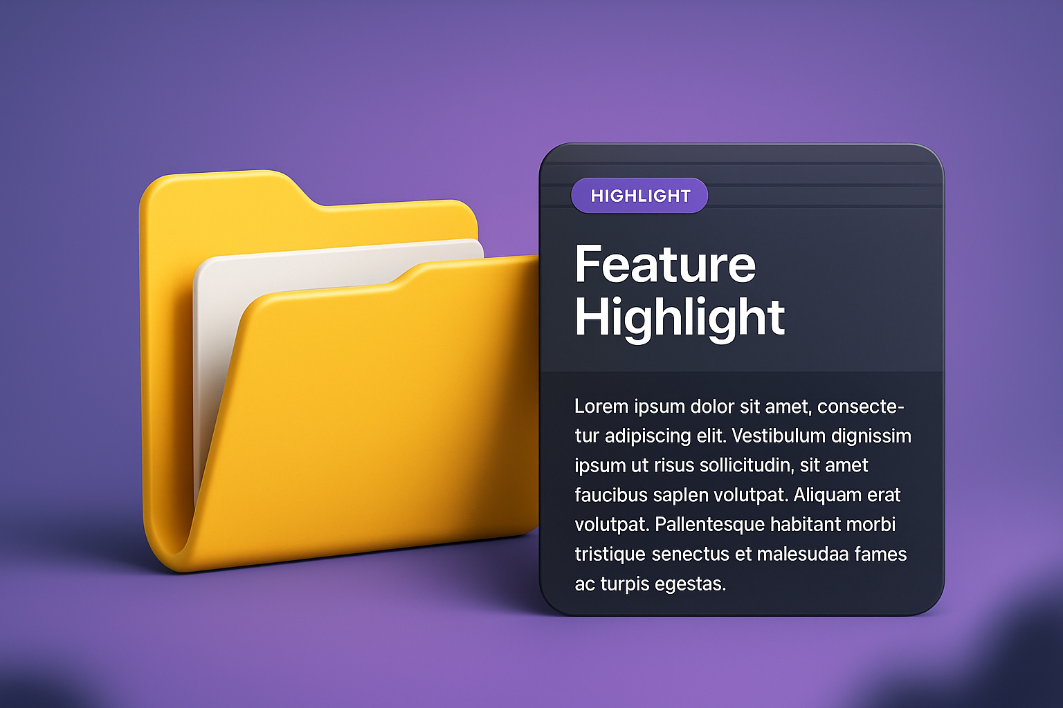 3D Web Page Design with Highlighted Features