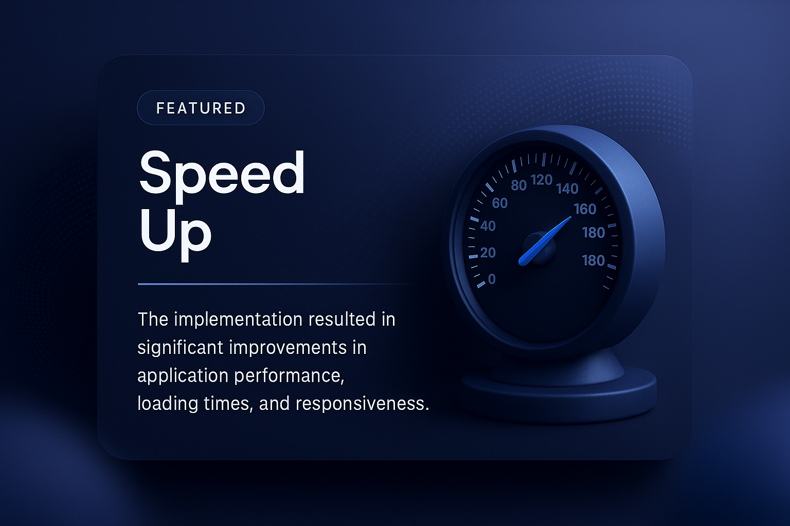 3D Illustration of Speed Up Indicators with Dynamic Design Elements