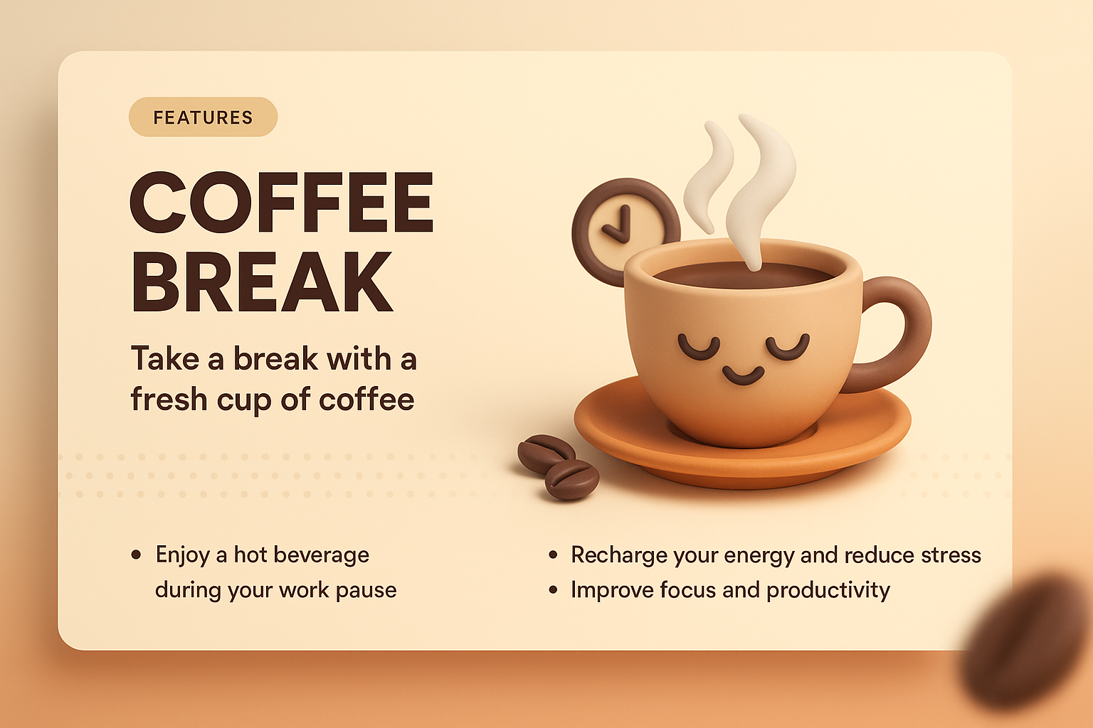 Engaging Coffee Break Illustration for Relaxation