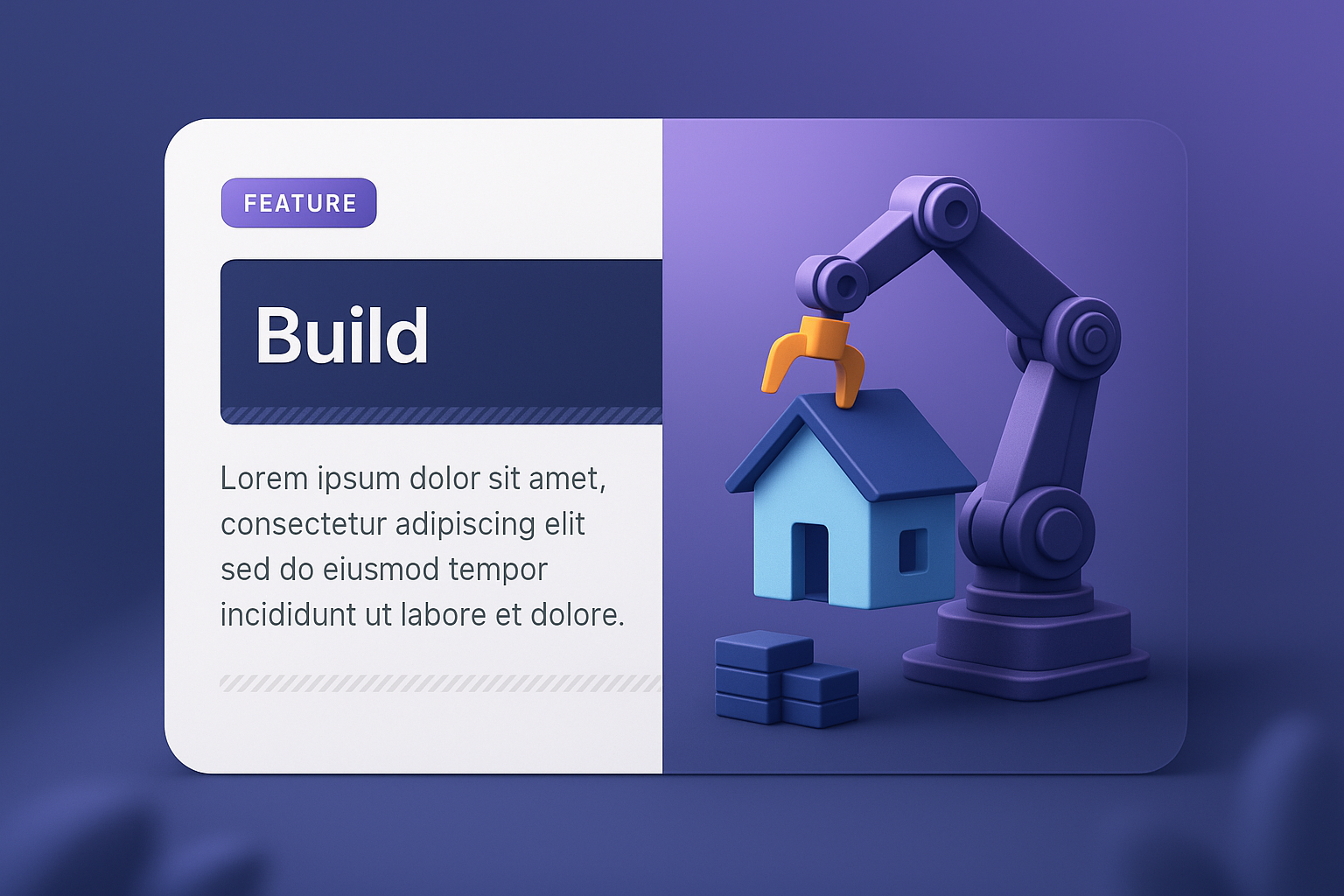3D Web Design Illustration Featuring Construction Theme