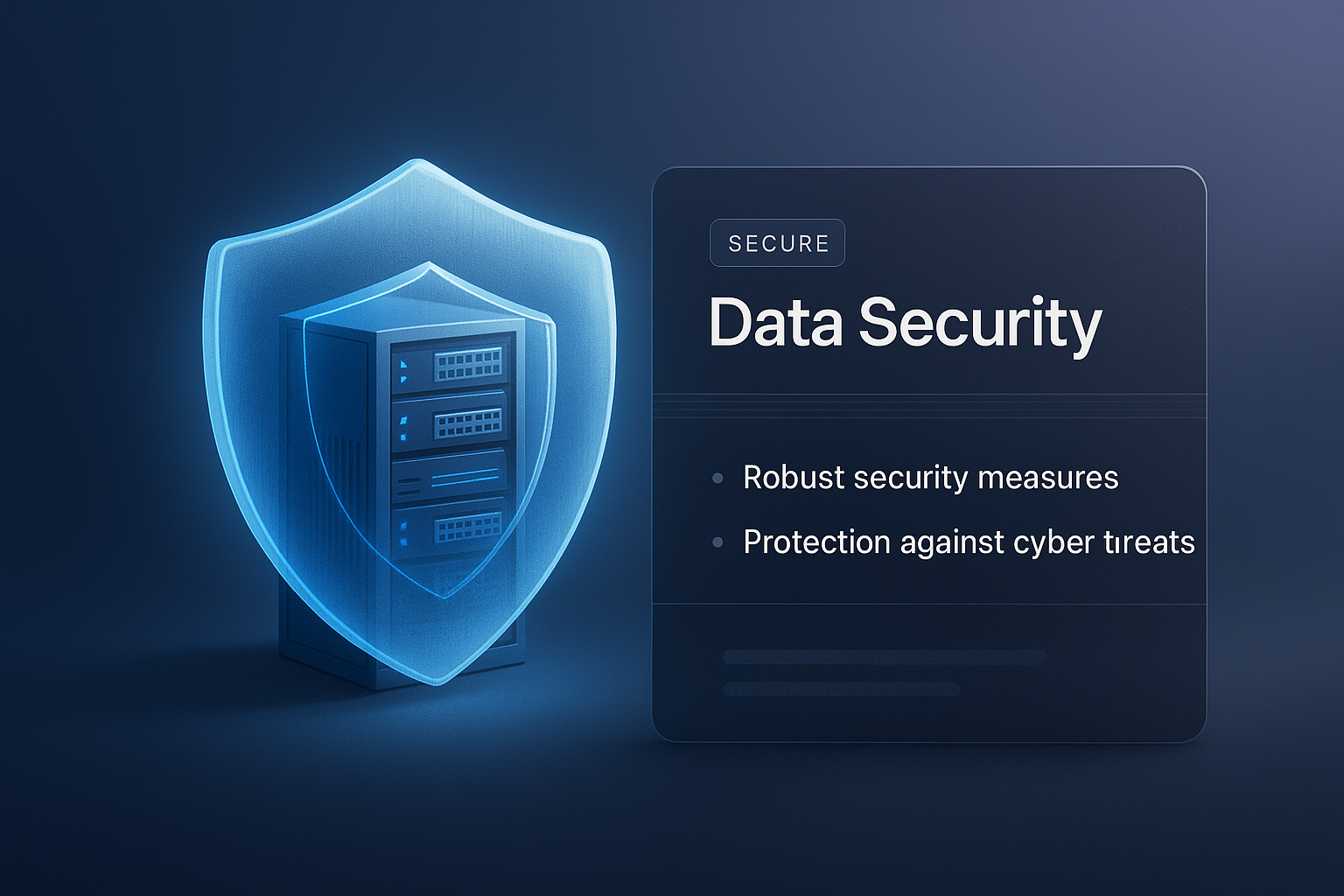 Holographic Shield Protecting Data Center - Cybersecurity Focus