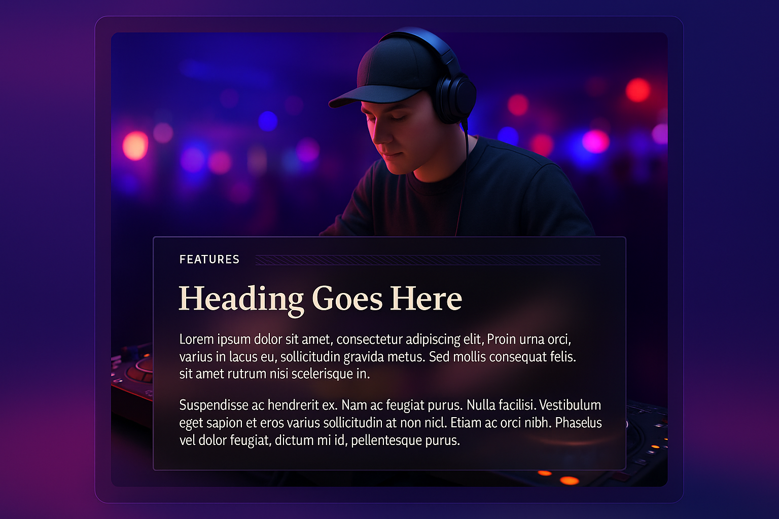 Dynamic DJ Performance in a Vibrant Club Atmosphere