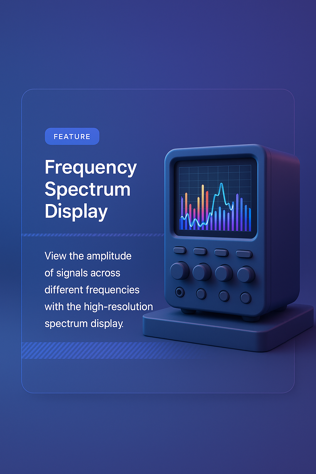 3D Spectrum Analyzer with Frequency Display