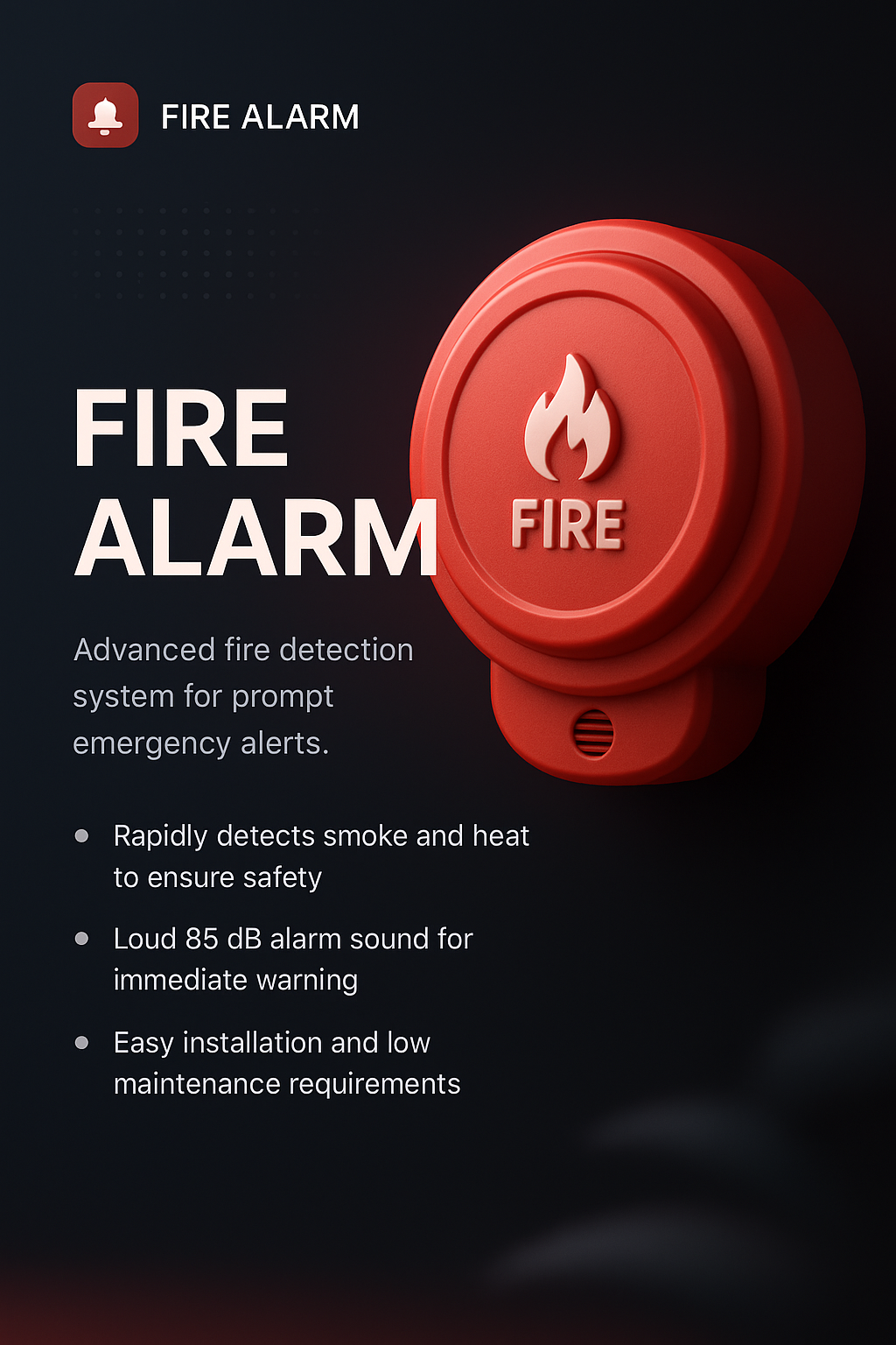 Advanced Fire Alarm System for Prompt Emergency Alerts