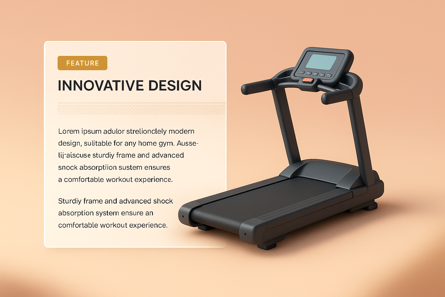 Innovative Treadmill Design for Home Gym