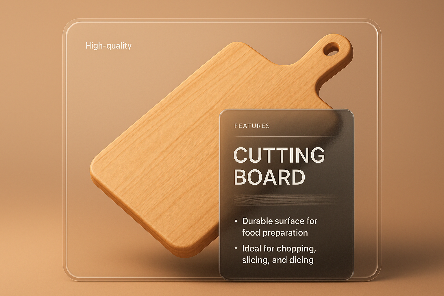 Stylish Cutting Board with Modern Design Features