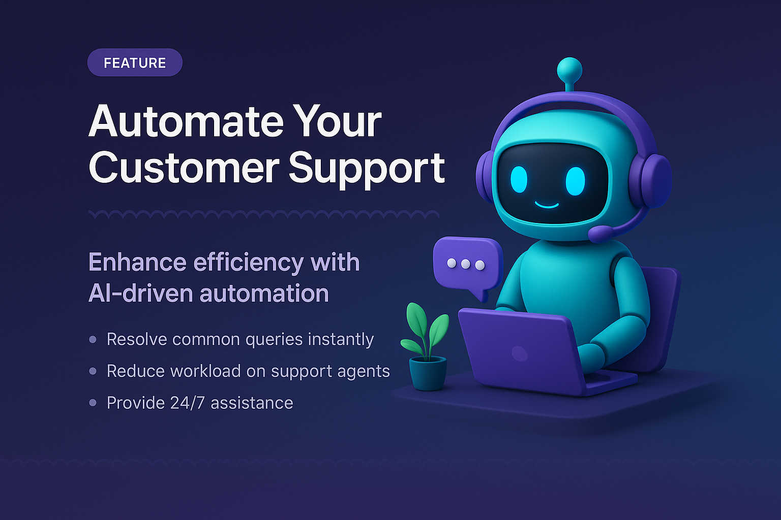 AI-Driven Customer Support Automation Landing Page Design