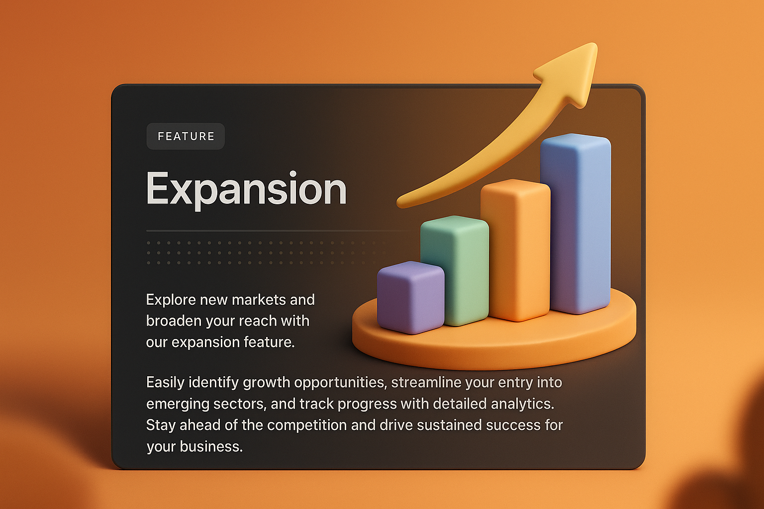 3D Web Design Feature Block Illustration