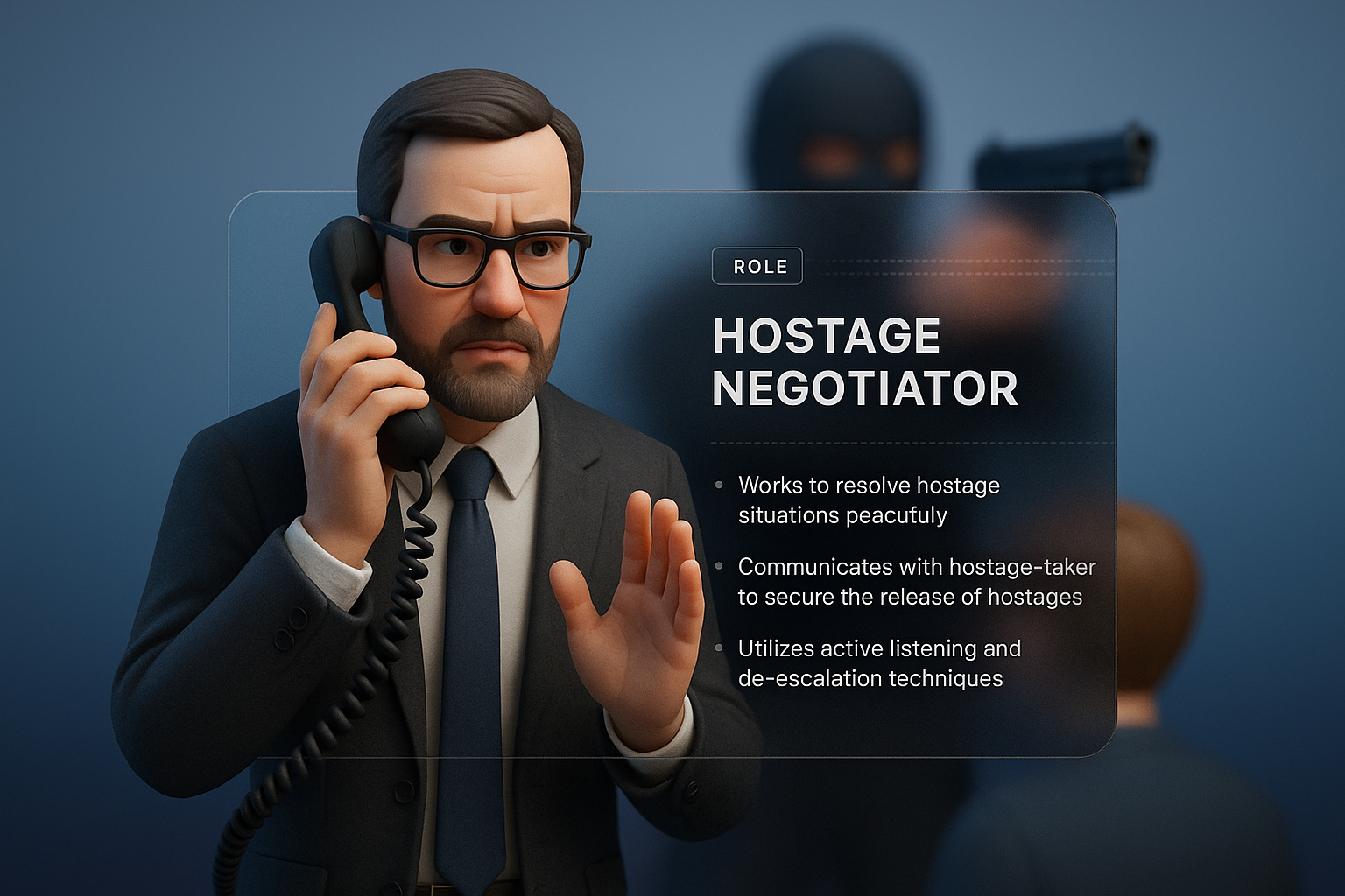 Professional Hostage Negotiator in Action