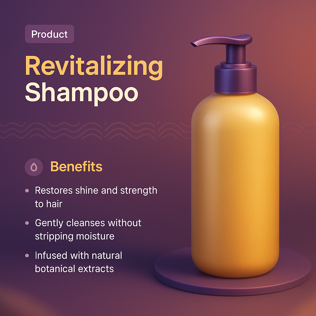 Revitalizing Shampoo with Natural Extracts - Product Overview