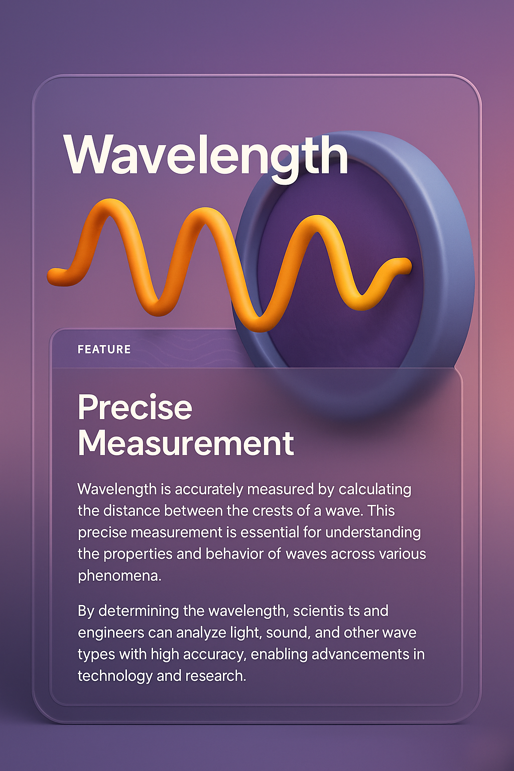 3D Web Page Design Featuring Wavelength Concept