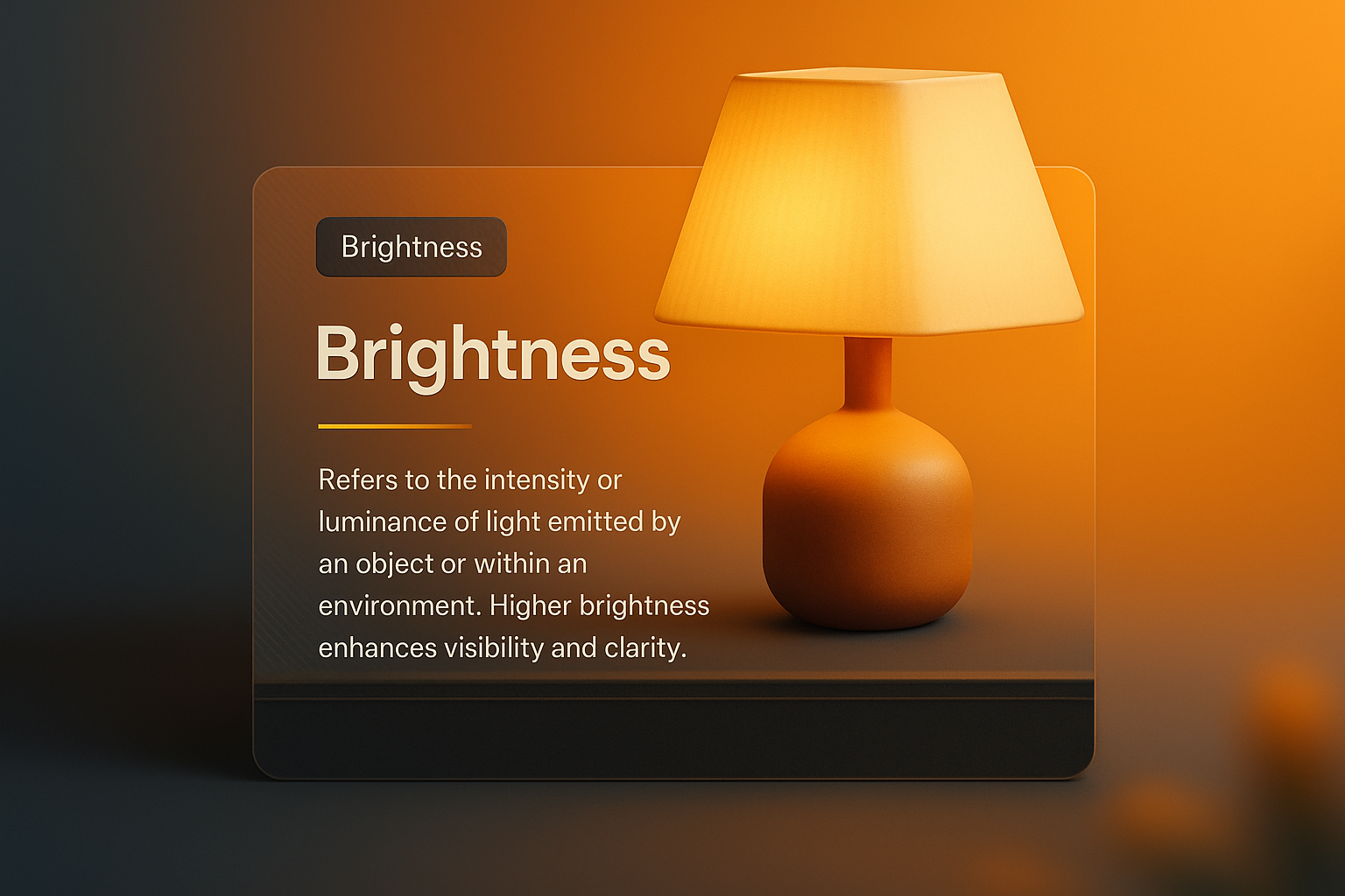 Illuminating Design Concepts Featuring Brightness