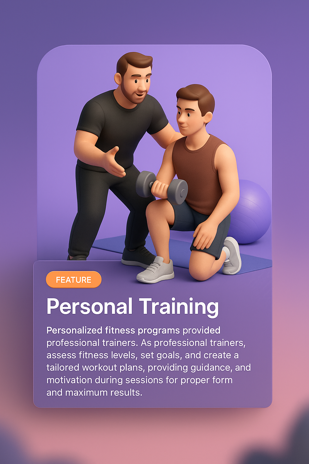 Personal Trainer and Client Engaged in Fitness Training Session