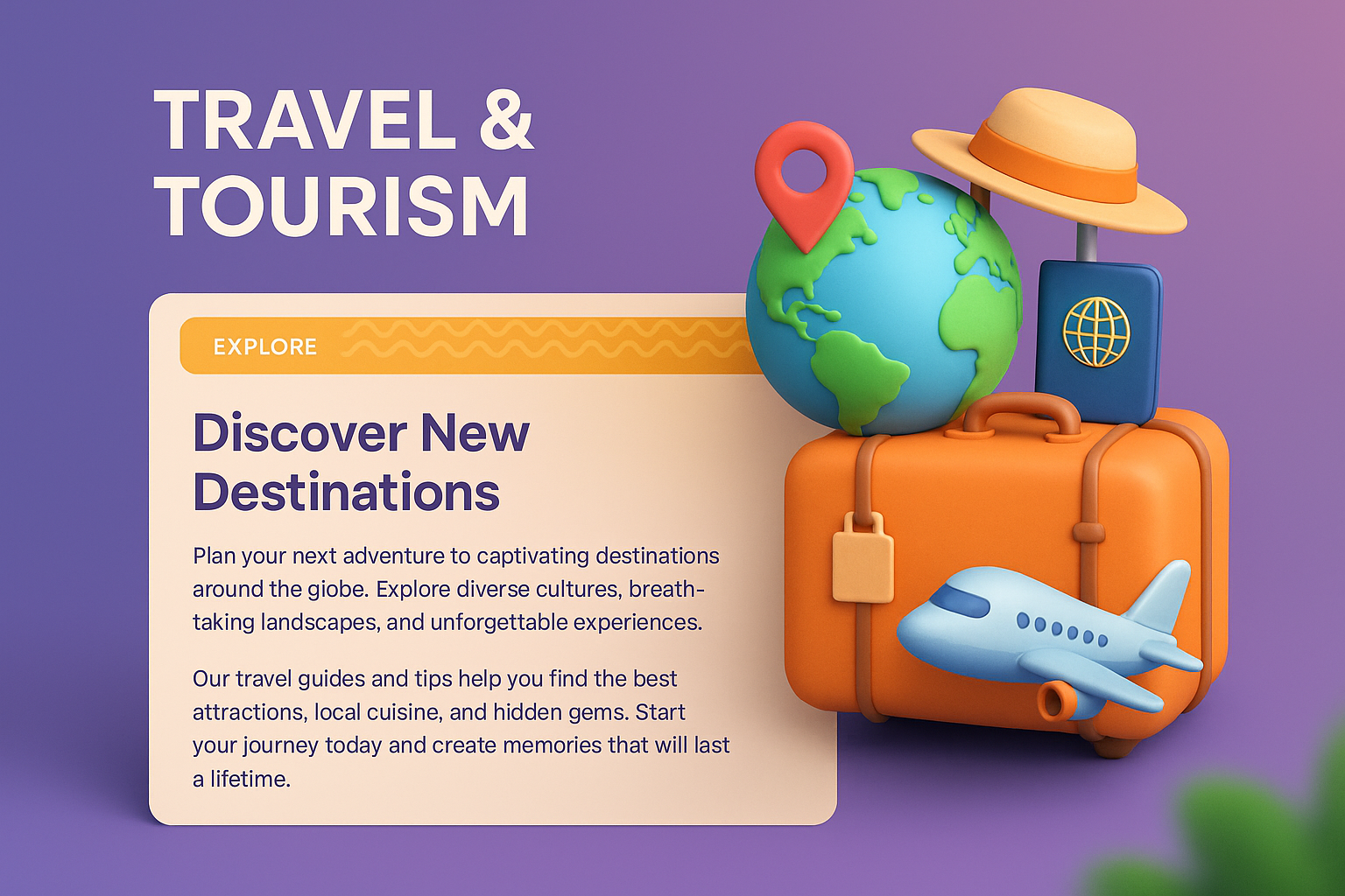Captivating Travel & Tourism Visual Design
