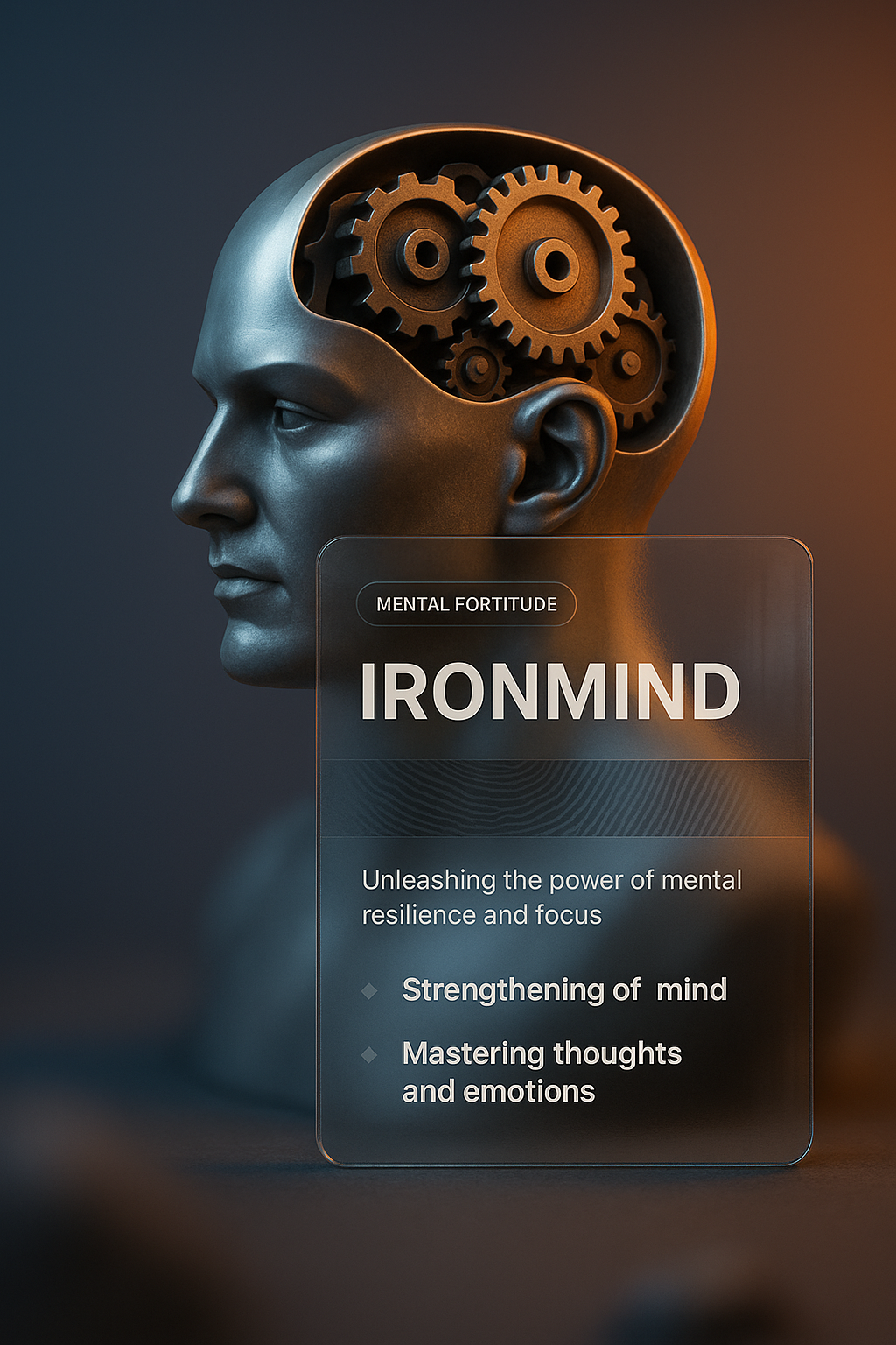 3D Design with Gradient and Mental Fortitude Theme