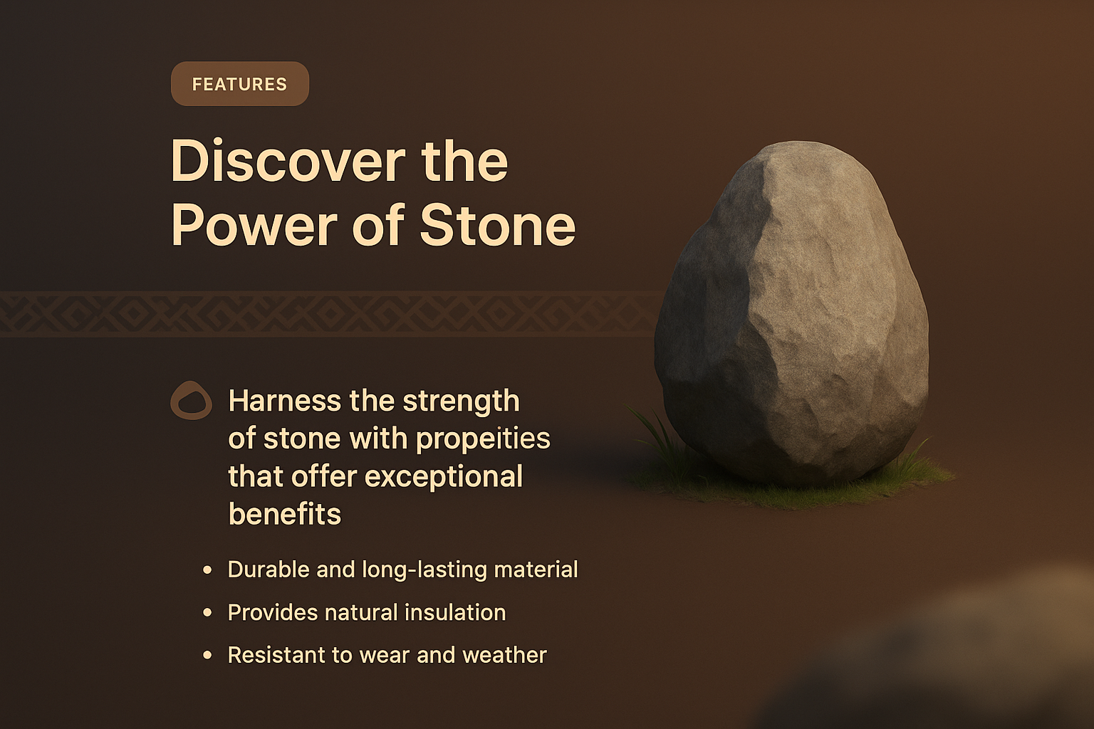 Discover the Unique Features of Stone in 3D Illustration