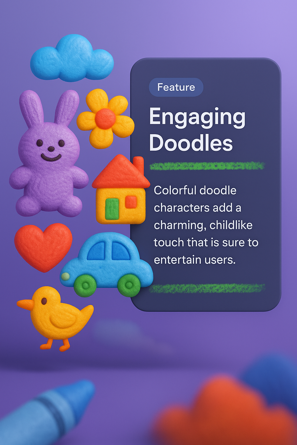 Colorful Childish Doodles and Toys for Engaging Designs