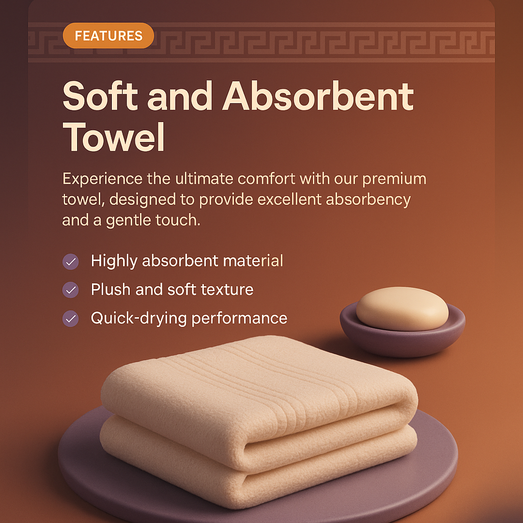 Soft and Absorbent Towel: Features and Design Insights