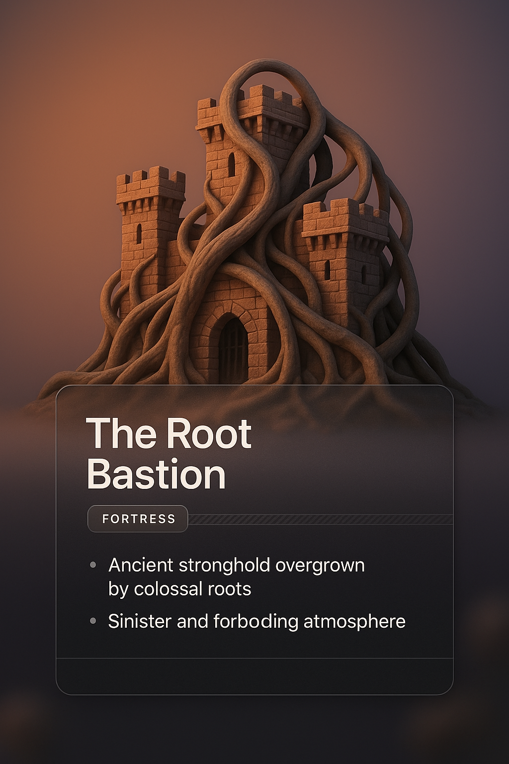 The Root Bastion: A 3D Fortress Design Concept