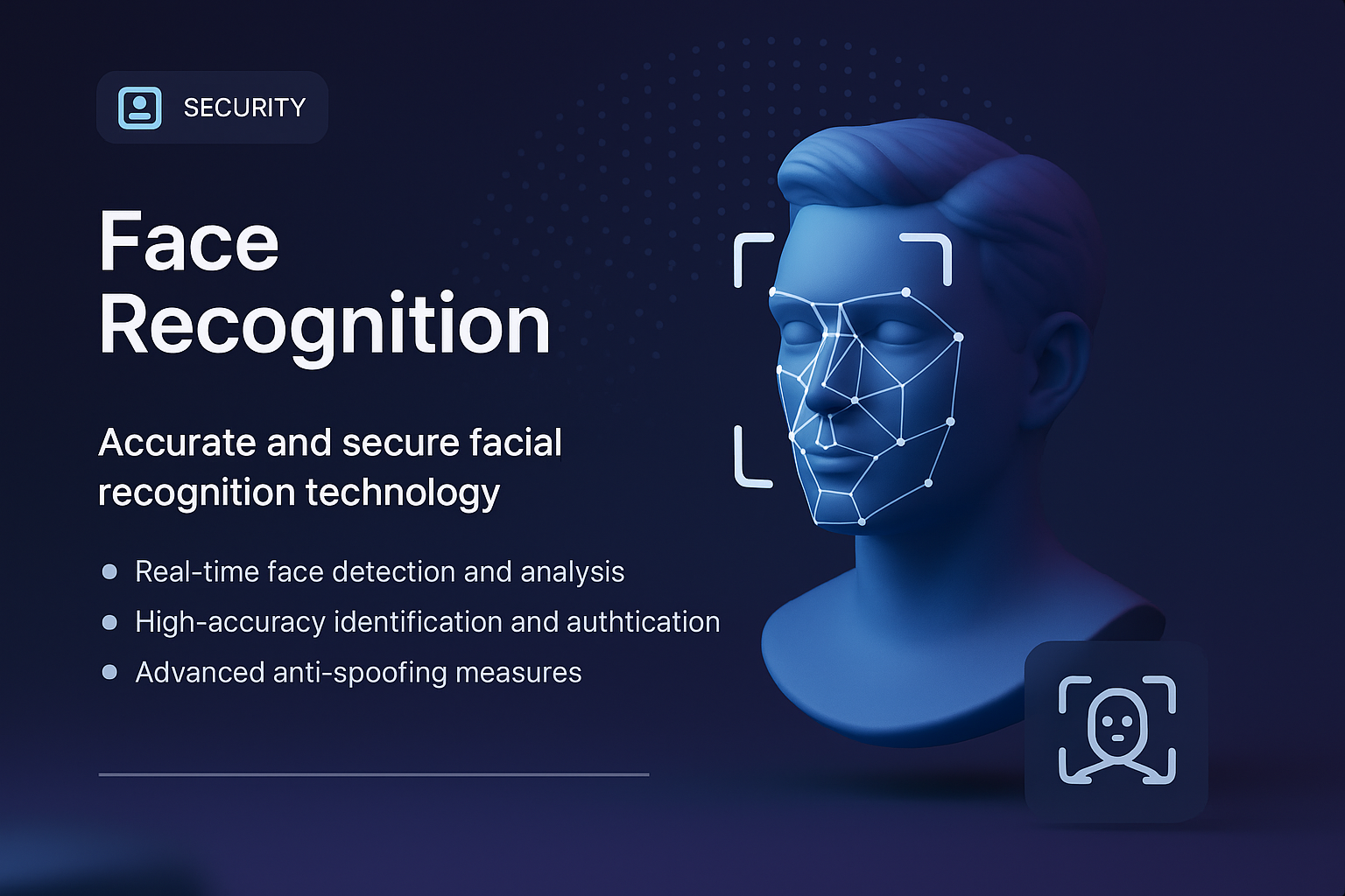 Innovative Face Recognition Technology Landing Page