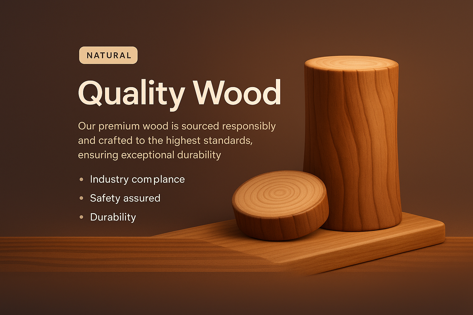 Natural Quality Wood - Premium Durability and Compliance