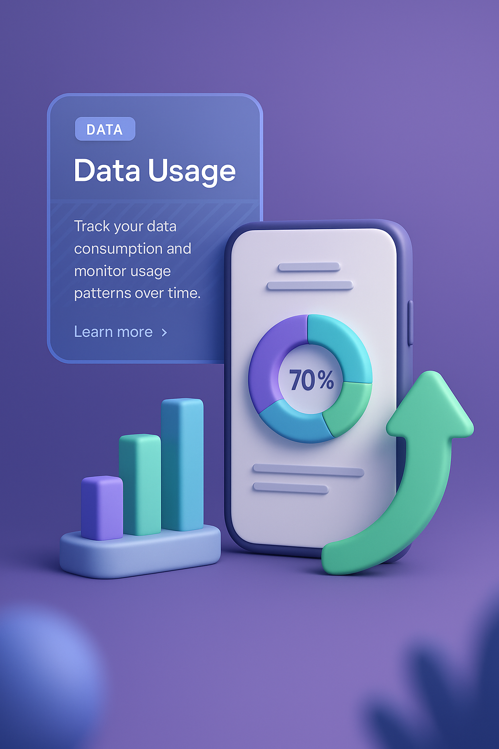 Modern Information Design: Data Usage Visualization