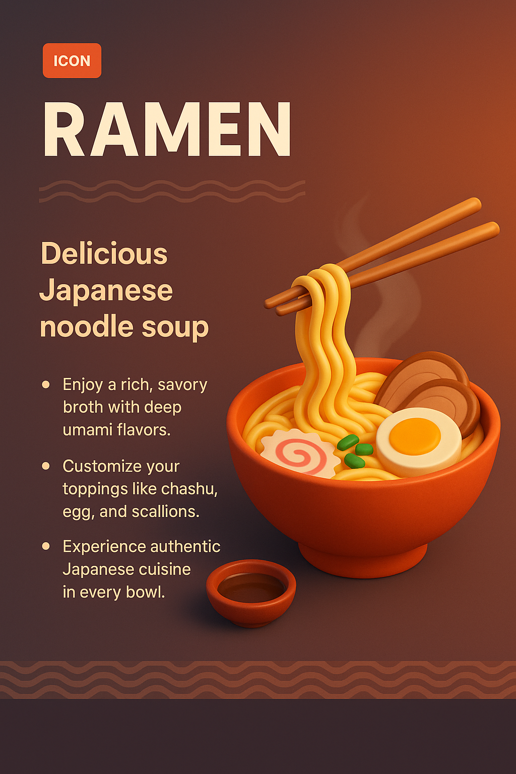 Delicious Ramen Landing Page Design Concept