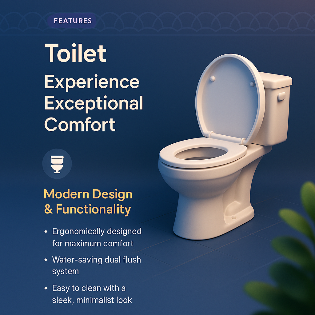 Innovative Toilet Design Landing Page Concept