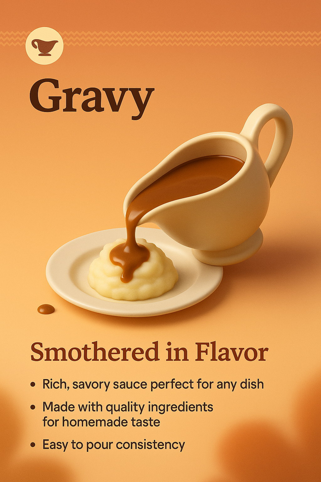 3D Gravy Landing Page Design Concept