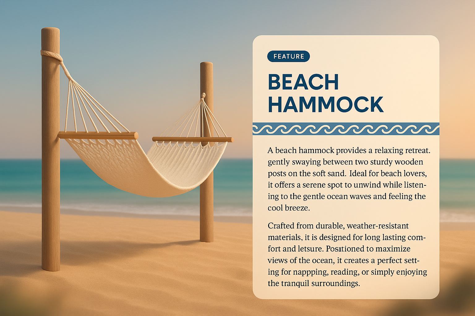 Relaxing Beach Hammock for Ultimate Comfort and Leisure