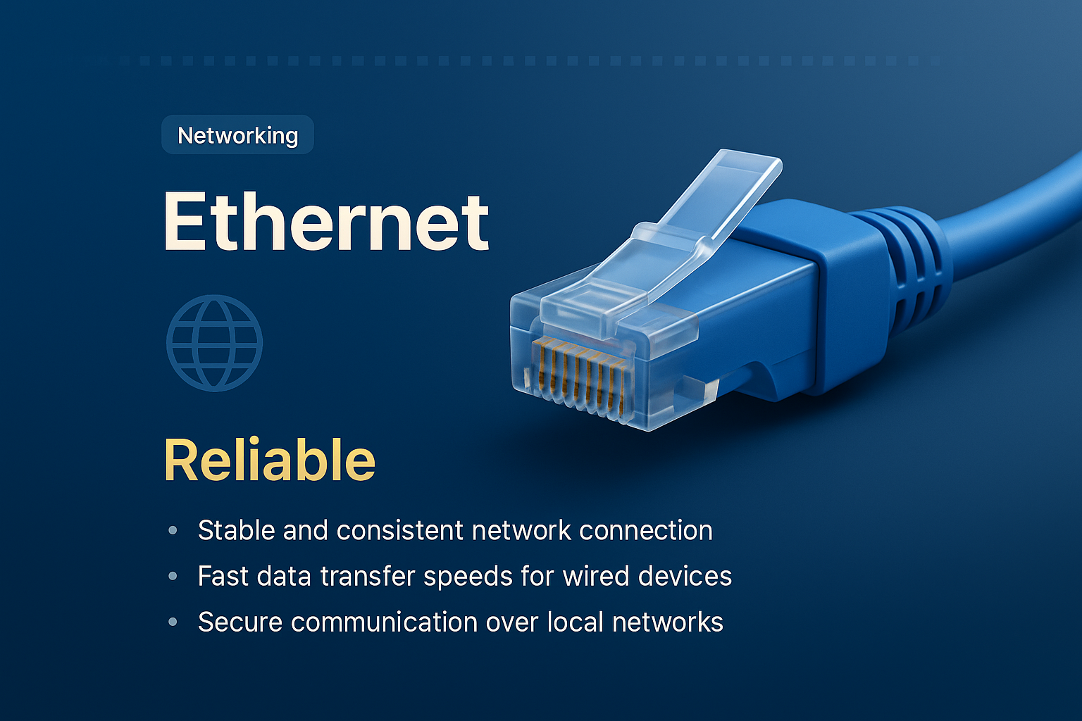 3D Visualization of Ethernet Cable and Features