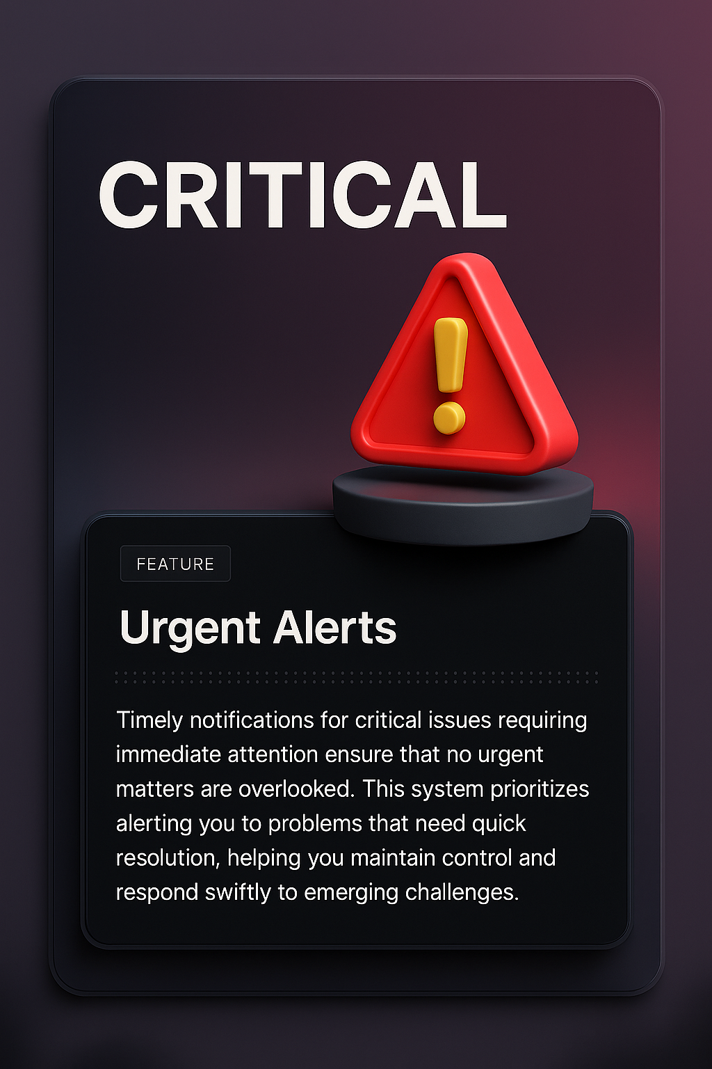 Integrated 3D Web Page Design with Critical Alerts