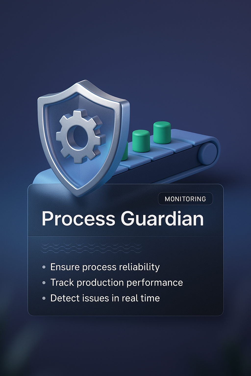Stylish Web Design for Process Guardian with 3D Elements