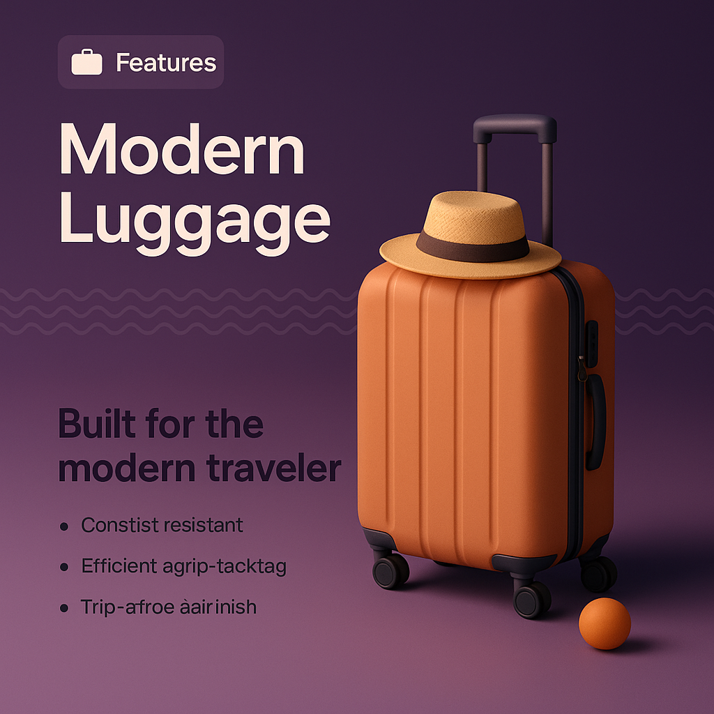 Stylish Modern Luggage for Travelers - Features and Benefits