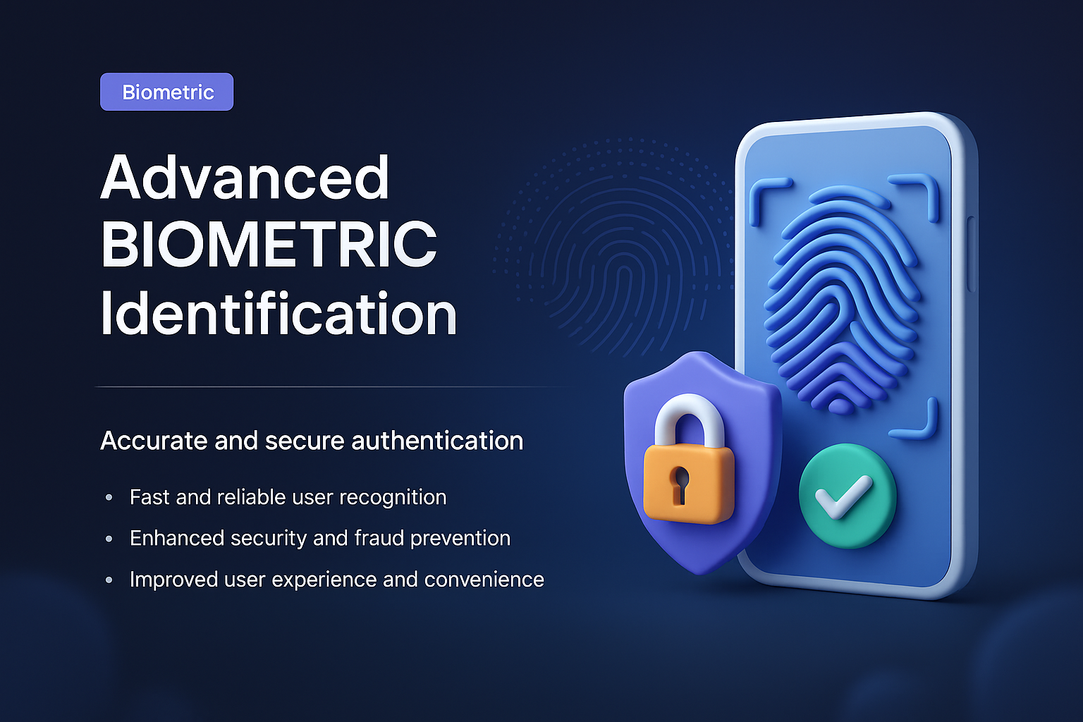 Advanced Biometric Identification Landing Page Design