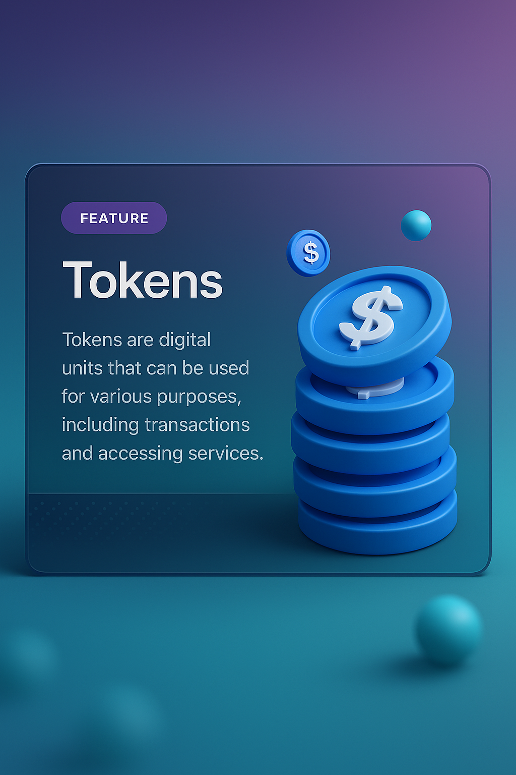 Modern Web Page Design Featuring Tokens